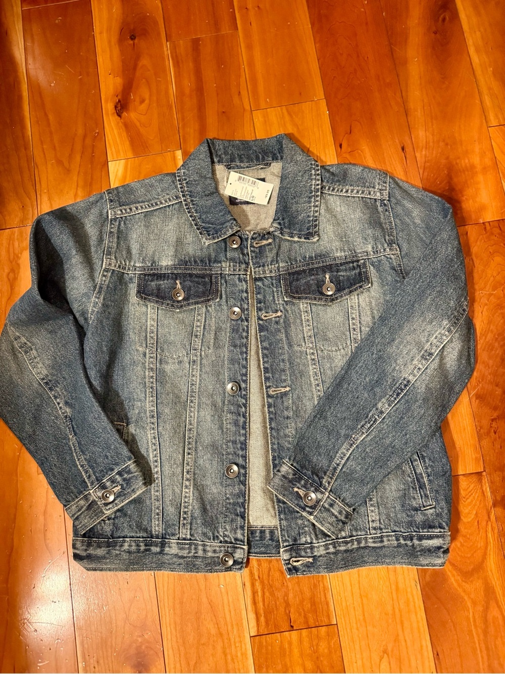 NWT The Children's Place Streamwash Blue Denim Jacket